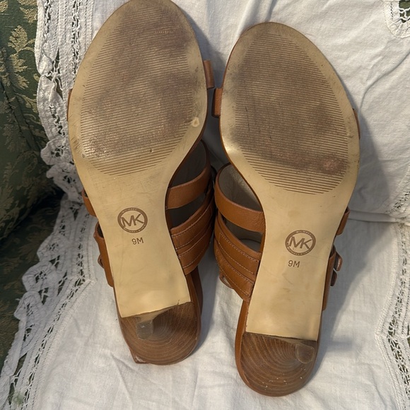 Michael Kors Caramel Color Leather Heels - Picture 5 of 6